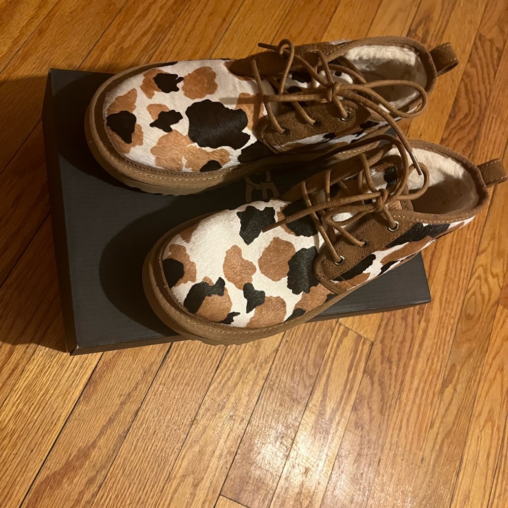 Cow print Uggs